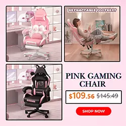 Pink Gaming Chair Now 25% Off